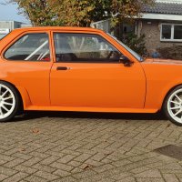 Oranje Opel Ascona B 2.5CIH met 212PK