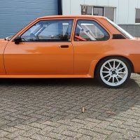 Oranje Opel Ascona B 2.5CIH met 212PK