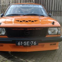 Oranje Opel Ascona B 2.5CIH met 212PK