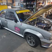 Oranje Opel Ascona B 2.5CIH met 212PK