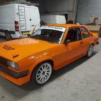 Oranje Opel Ascona B 2.5CIH met 212PK