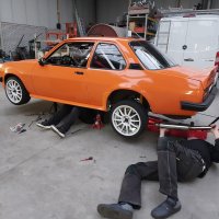 Oranje Opel Ascona B 2.5CIH met 212PK