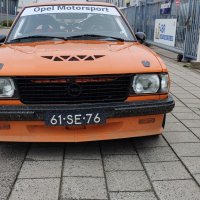 Oranje Opel Ascona B 2.5CIH met 212PK