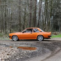 Oranje Opel Ascona B 2.5CIH met 212PK