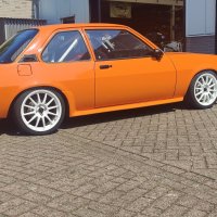 Oranje Opel Ascona B 2.5CIH met 212PK