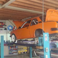 Oranje Opel Ascona B 2.5CIH met 212PK