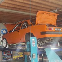 Oranje Opel Ascona B 2.5CIH met 212PK