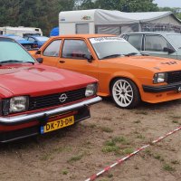 Oranje Opel Ascona B 2.5CIH met 212PK