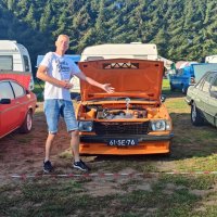 Oranje Opel Ascona B 2.5CIH met 212PK