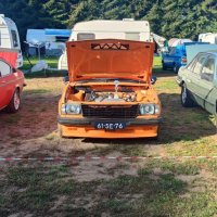 Oranje Opel Ascona B 2.5CIH met 212PK