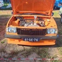 Oranje Opel Ascona B 2.5CIH met 212PK