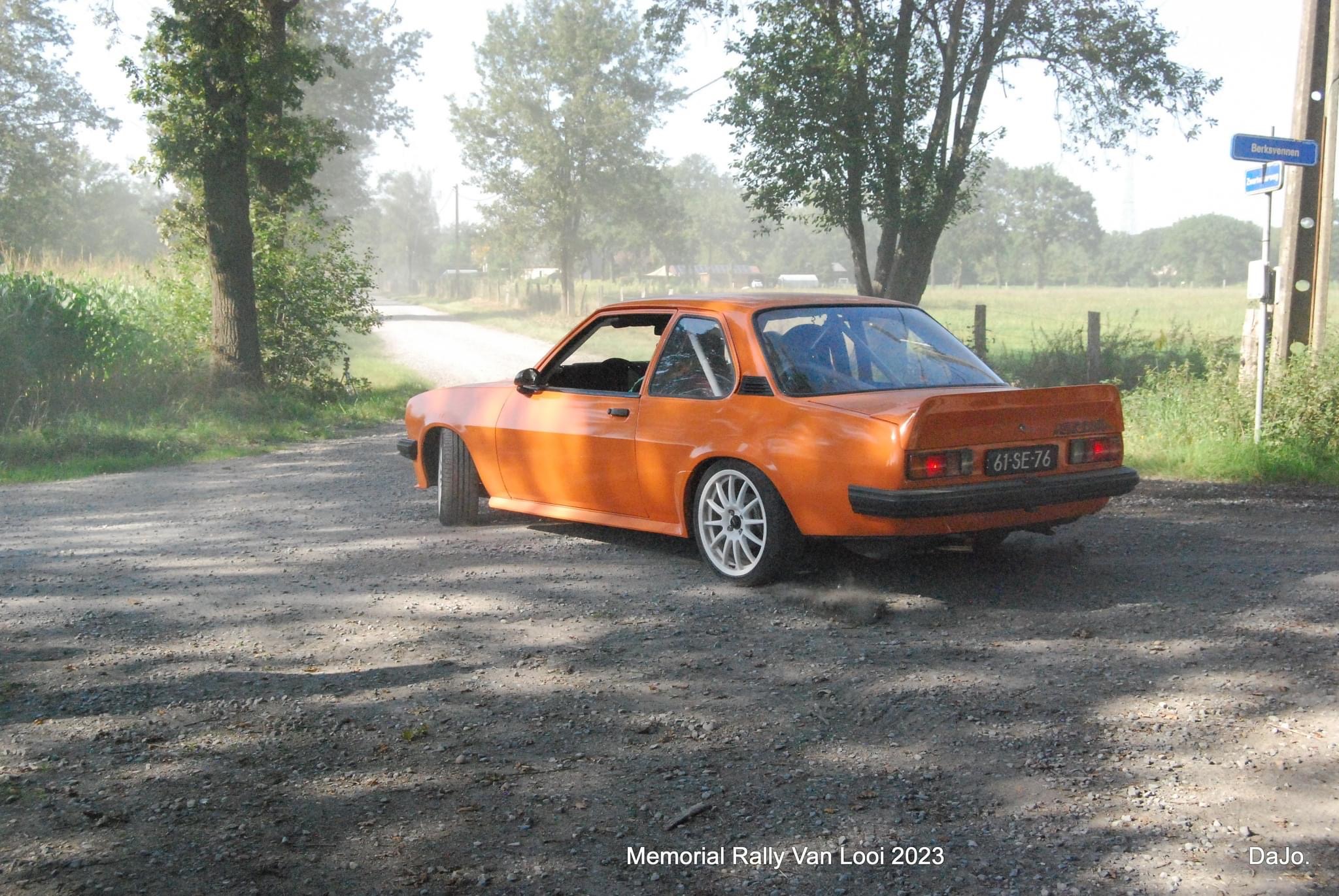 Oranje Opel Ascona B 2.5CIH met 212PK