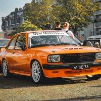 Oranje Opel Ascona B 2.5CIH met 212PK