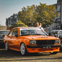 Oranje Opel Ascona B 2.5CIH met 212PK