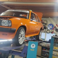 Oranje Opel Ascona B 2.5CIH met 212PK