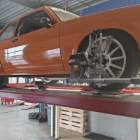 Oranje Opel Ascona B 2.5CIH met 212PK