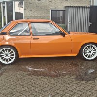 Oranje Opel Ascona B 2.5CIH met 212PK