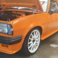 Oranje Opel Ascona B 2.5CIH met 212PK
