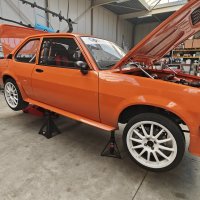 Oranje Opel Ascona B 2.5CIH met 212PK