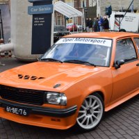 Oranje Opel Ascona B 2.5CIH met 212PK