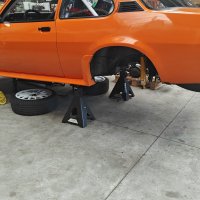 Oranje Opel Ascona B 2.5CIH met 212PK