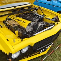 Oranje Opel Ascona B 2.5CIH met 212PK