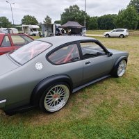 Oranje Opel Ascona B 2.5CIH met 212PK
