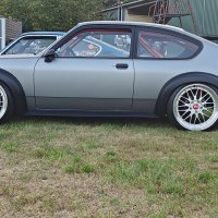 Oranje Opel Ascona B 2.5CIH met 212PK