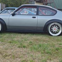 Oranje Opel Ascona B 2.5CIH met 212PK