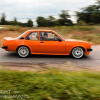 Oranje Opel Ascona B 2.5CIH met 212PK