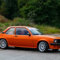 Oranje Opel Ascona B 2.5CIH met 212PK