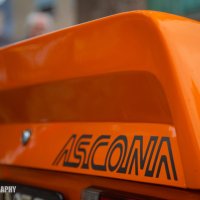 Oranje Opel Ascona B 2.5CIH met 212PK