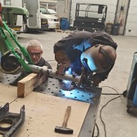 Oranje Opel Ascona B 2.5CIH met 212PK