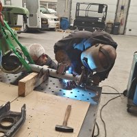 Oranje Opel Ascona B 2.5CIH met 212PK