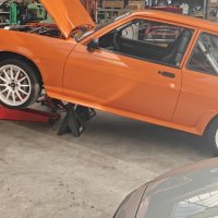 Oranje Opel Ascona B 2.5CIH met 212PK