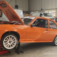 Oranje Opel Ascona B 2.5CIH met 212PK