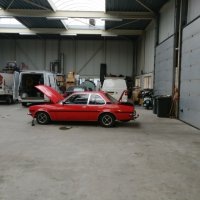 Oranje Opel Ascona B 2.5CIH met 212PK