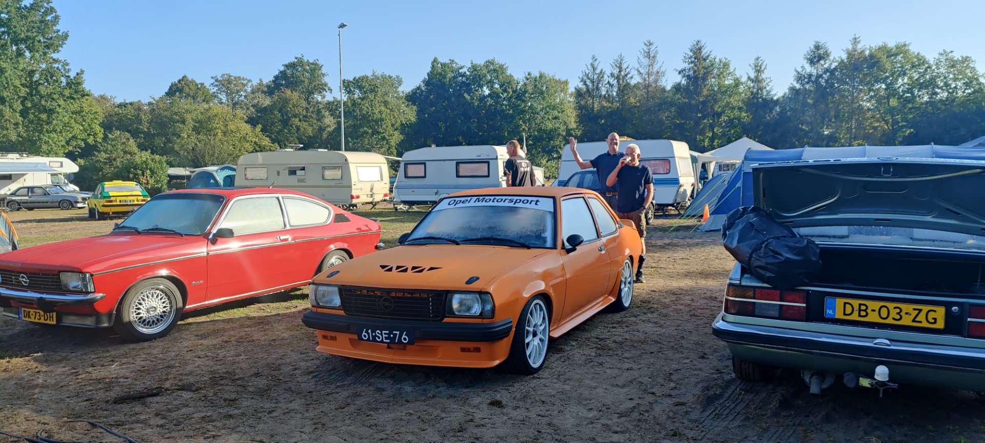 Oranje Opel Ascona B 2.5CIH met 212PK