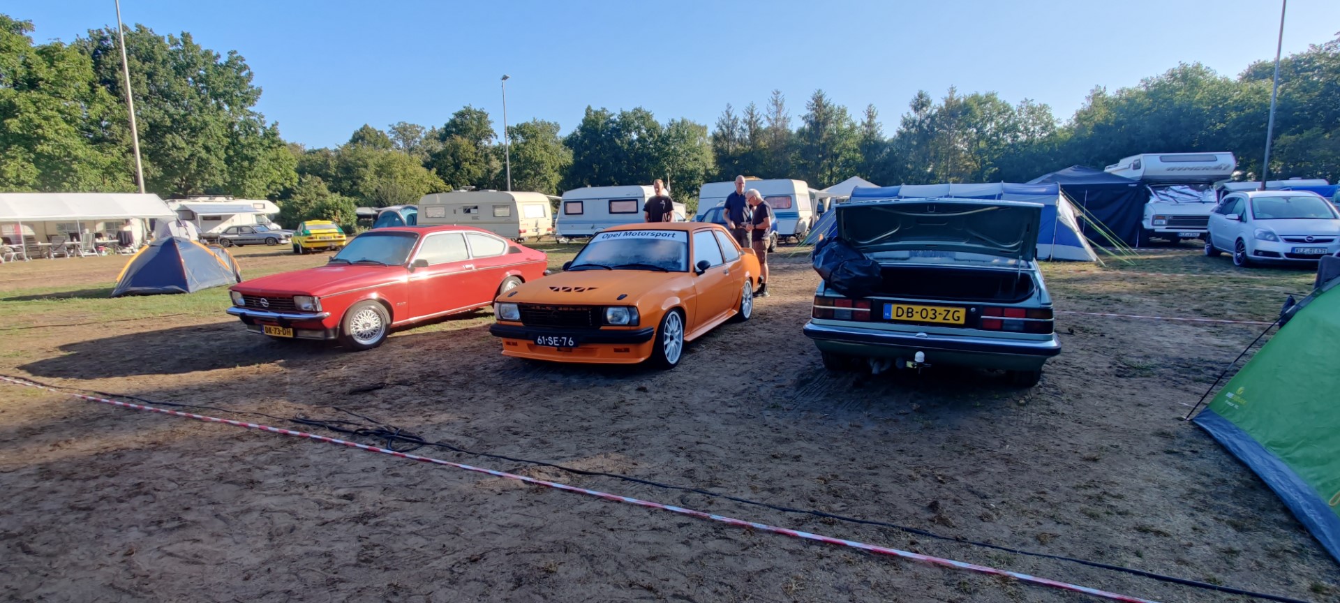 Oranje Opel Ascona B 2.5CIH met 212PK