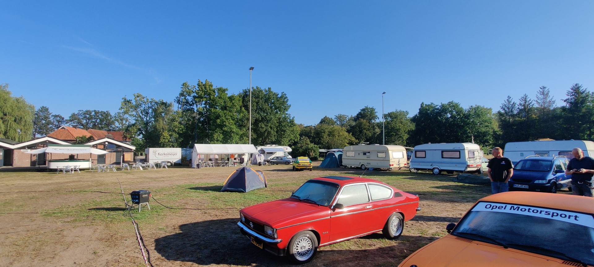 Oranje Opel Ascona B 2.5CIH met 212PK