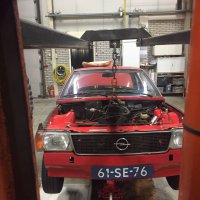 Oranje Opel Ascona B 2.5CIH met 212PK