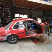 Oranje Opel Ascona B 2.5CIH met 212PK