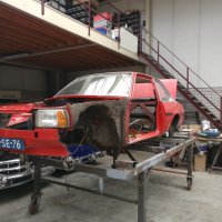 Oranje Opel Ascona B 2.5CIH met 212PK