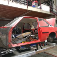 Oranje Opel Ascona B 2.5CIH met 212PK