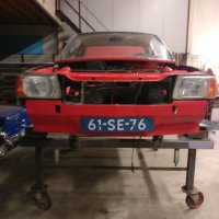 Oranje Opel Ascona B 2.5CIH met 212PK