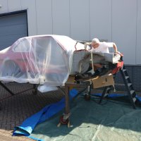 Oranje Opel Ascona B 2.5CIH met 212PK