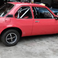 Oranje Opel Ascona B 2.5CIH met 212PK