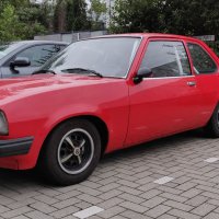 Oranje Opel Ascona B 2.5CIH met 212PK