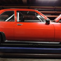 Oranje Opel Ascona B 2.5CIH met 212PK