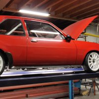 Oranje Opel Ascona B 2.5CIH met 212PK